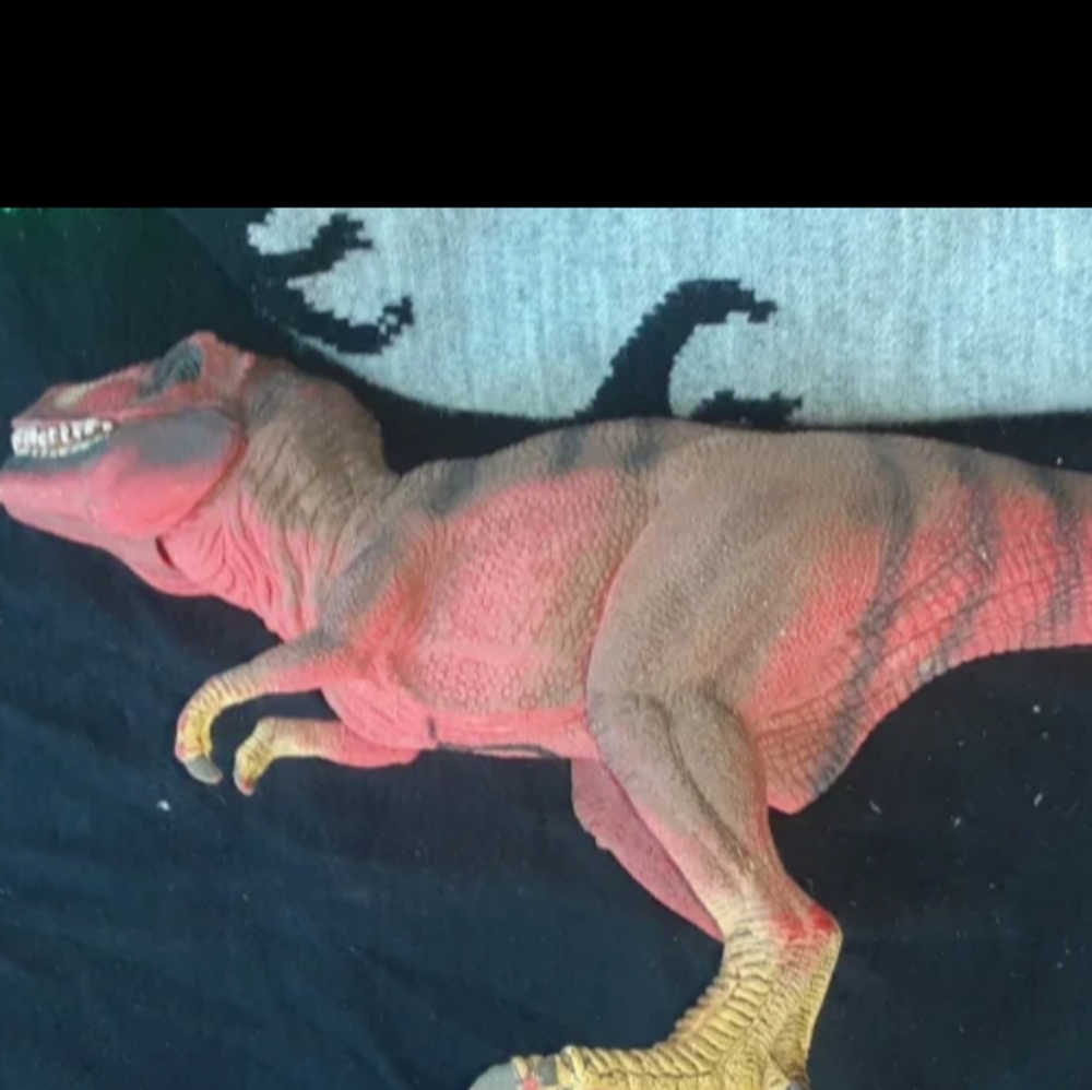 Dinosaur Winter Hat and 6 Dinosaur Toy Bundle - Picture 10 of 12